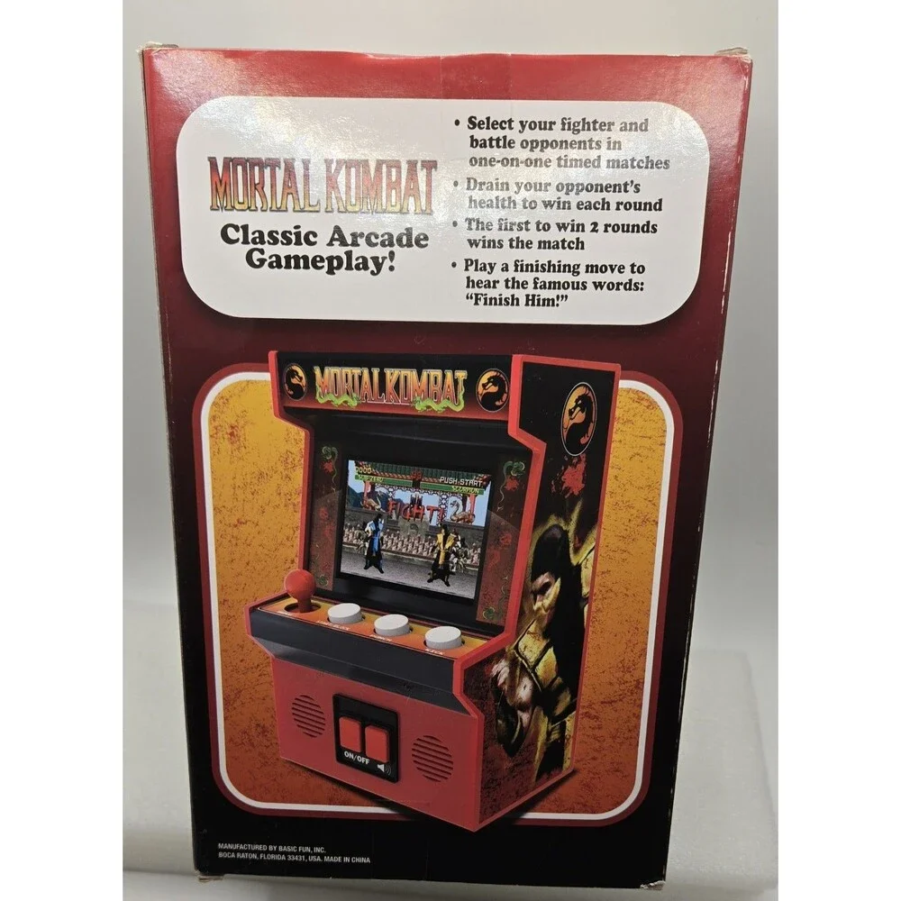 Mortal Kombat Basic Fun Arcade Classics Machine Handheld Game #15 - New/Sealed